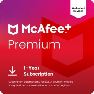 McAfee+ Premium Individual Unlimited Devices | AntiVirus Software 2026 for Windows PC & Mac, AI Scam Detection, VPN, Data Removal, Identity Monitoring